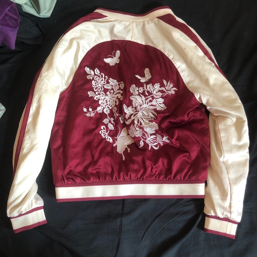 FLORAL BOMBER JACKET